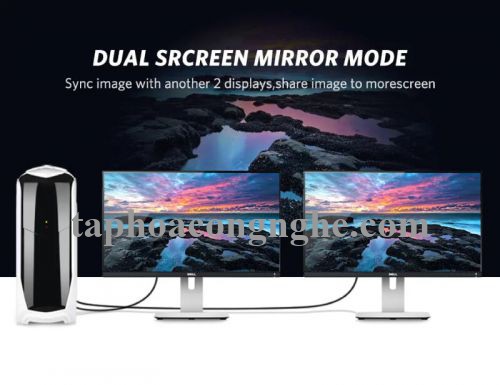 Ugreen 30124 10M Màu Đen Cáp 2 Đầu Displayport V1.2 cao cấp hỗ trợ 4K*2K 60GHz DP107 30030124